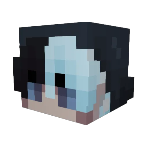 IceKingHype Minecraft avatar head, 3D render