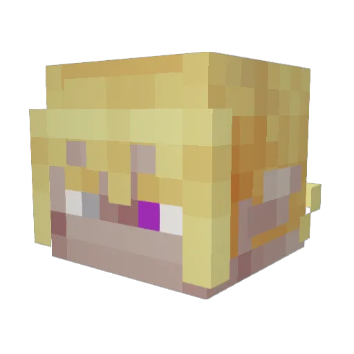 IceKiry Minecraft avatar head, 3D render