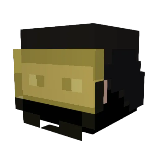 IceKnight54 Minecraft avatar head, 3D render