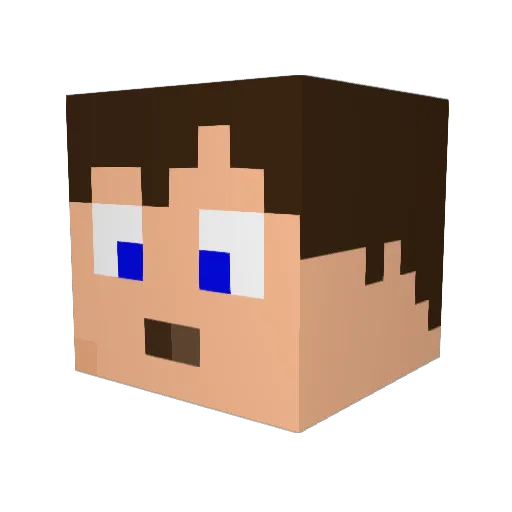 IceMSkiller Minecraft avatar head, 3D render