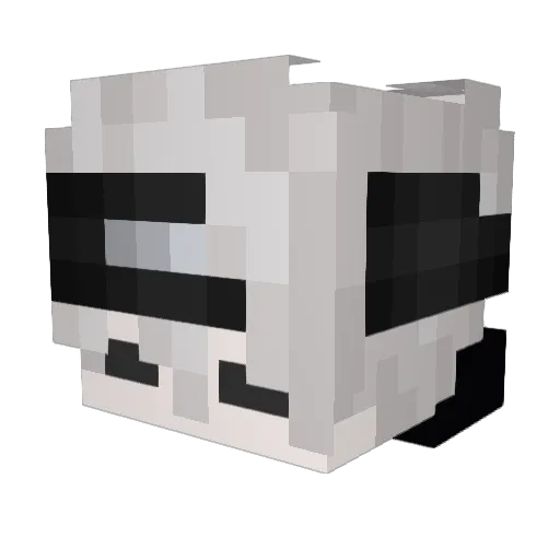 IceMan128 Minecraft avatar head, 3D render