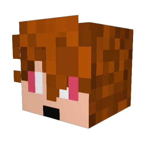 IceMochalot Minecraft avatar head, 3D render