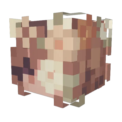 IceMonarch Minecraft avatar head, 3D render