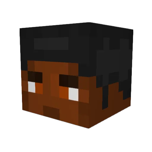 IceNexus Minecraft avatar head, 3D render