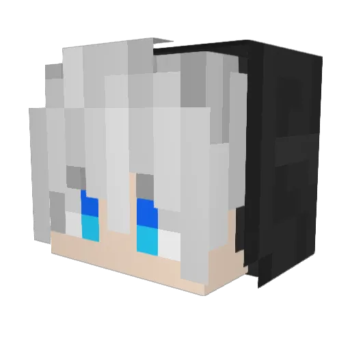 IceNight128_tw Minecraft avatar head, 3D render