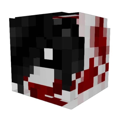IceOutRazzy Minecraft avatar head, 3D render