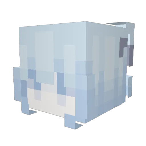 IcePhox Minecraft avatar head, 3D render