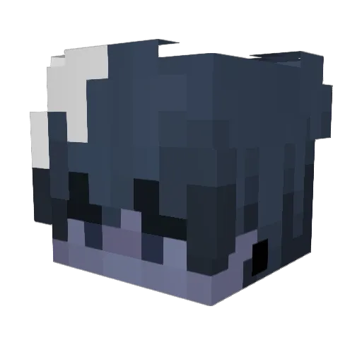 IceQ_X2 Minecraft avatar head, 3D render