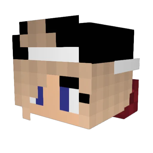 IceQueen101 Minecraft avatar head, 3D render