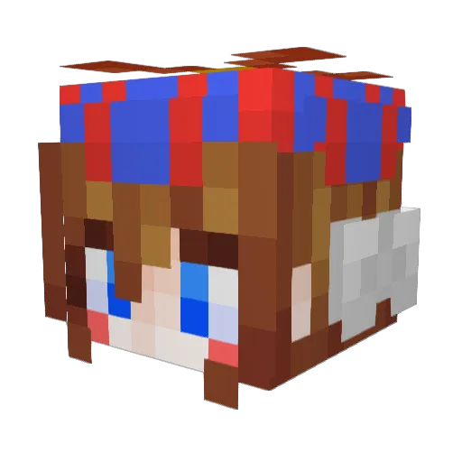 IceQueen904 Minecraft avatar head, 3D render