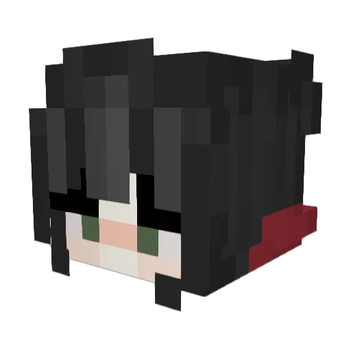 IceRayne Minecraft avatar head, 3D render
