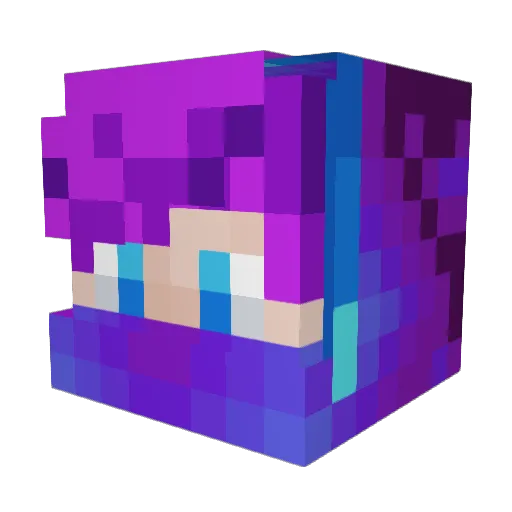 IceRocket159 Minecraft avatar head, 3D render