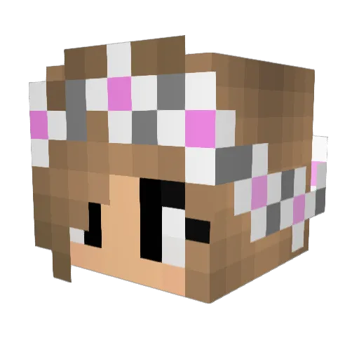 IceRoses15 Minecraft avatar head, 3D render