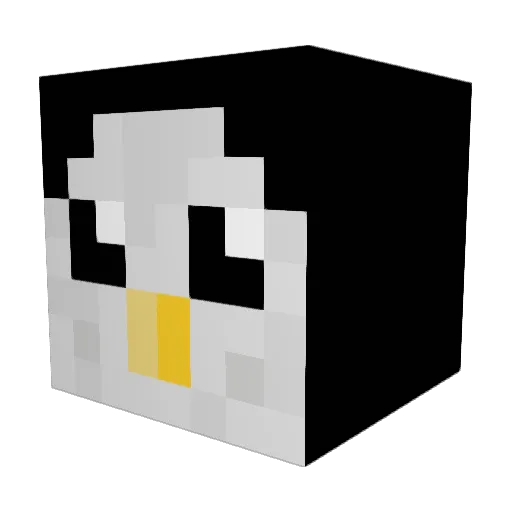 IceShark101 Minecraft avatar head, 3D render