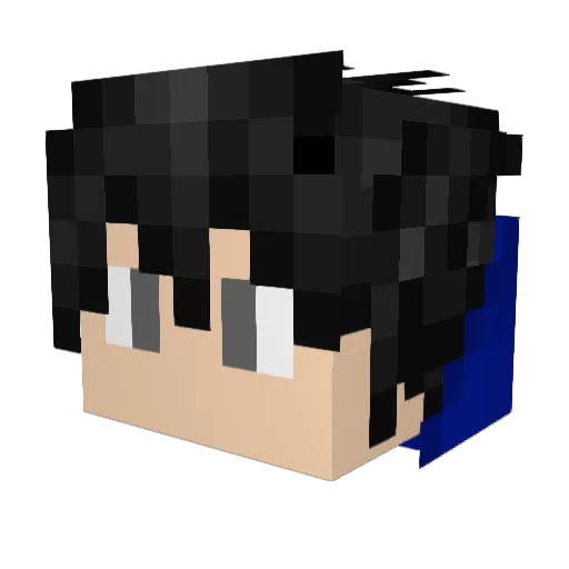 IceShqrk Minecraft avatar head, 3D render