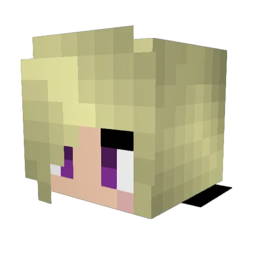IceSkythe Minecraft avatar head, 3D render