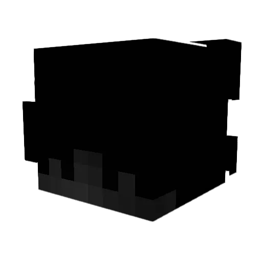 IceSst Minecraft avatar head, 3D render