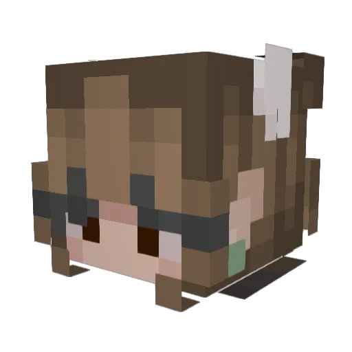 IceStarWolf Minecraft avatar head, 3D render