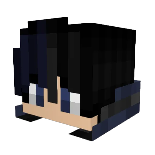 IceSyckel Minecraft avatar head, 3D render