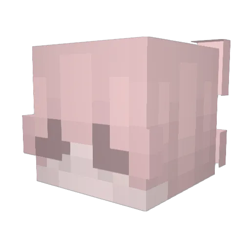 IceT74 Minecraft avatar head, 3D render