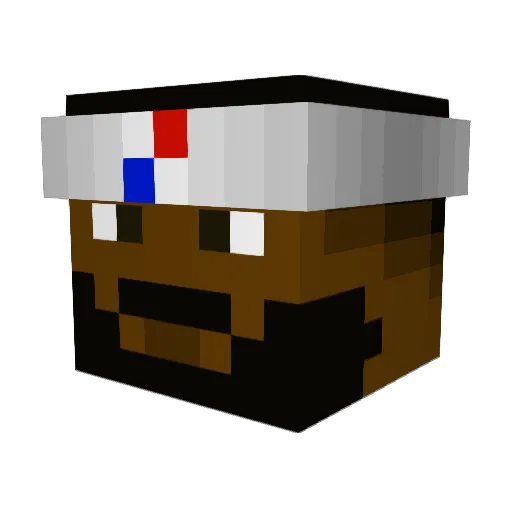 IceTBro Minecraft avatar head, 3D render