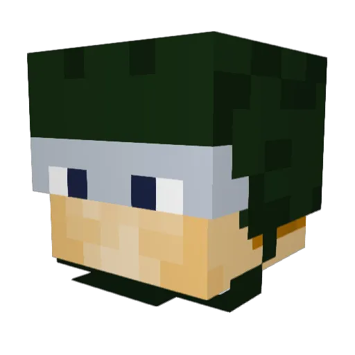 IceTrev Minecraft avatar head, 3D render