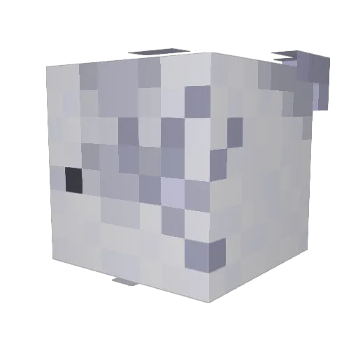 IceWing07 Minecraft avatar head, 3D render
