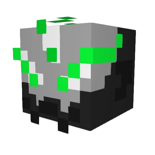 IceZombie13 Minecraft avatar head, 3D render