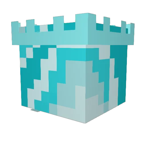 Ice_B0und Minecraft avatar head, 3D render