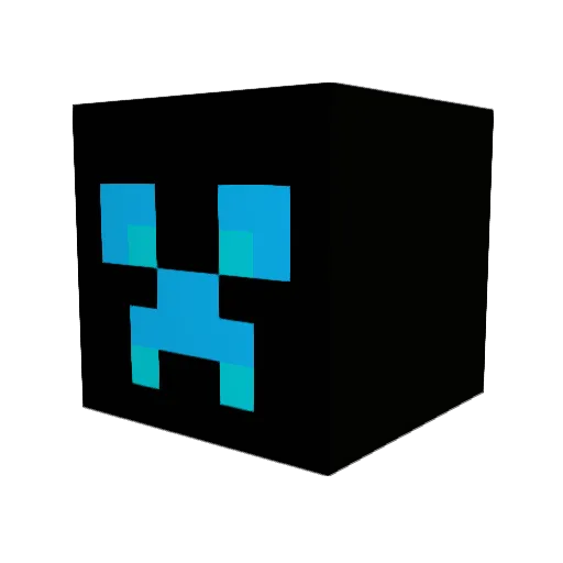 Ice_Creeper8 Minecraft avatar head, 3D render