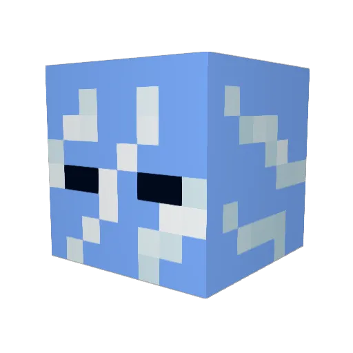 Ice_E_Cube224 Minecraft avatar head, 3D render