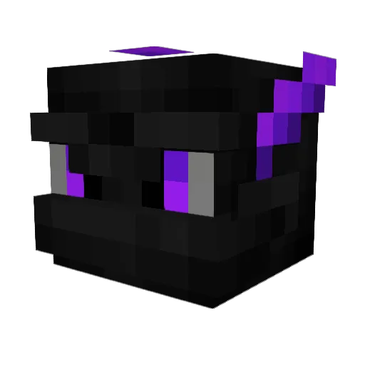 Ice_Fox_028 Minecraft avatar head, 3D render