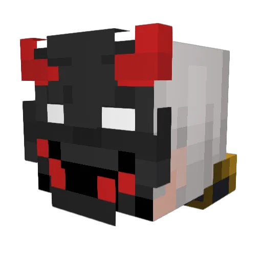 Ice_Fox_LP Minecraft avatar head, 3D render