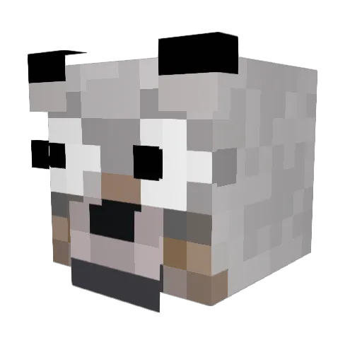 Ice_Gaming Minecraft avatar head, 3D render