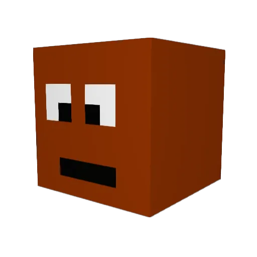 Ice_Melts Minecraft avatar head, 3D render