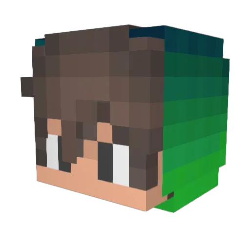 Ice_NIceLP Minecraft avatar head, 3D render