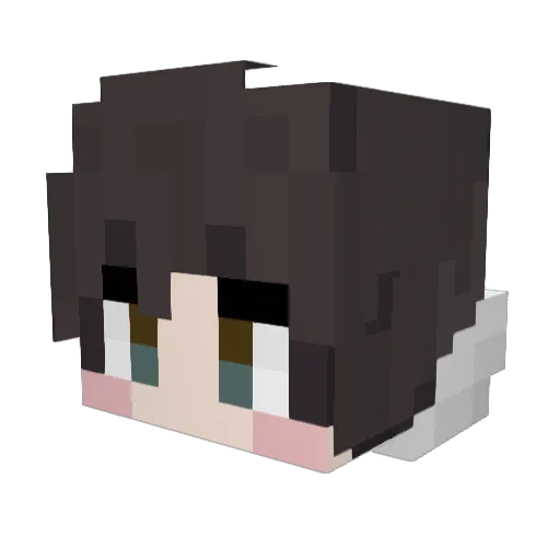 Ice_Sakura_ Minecraft avatar head, 3D render