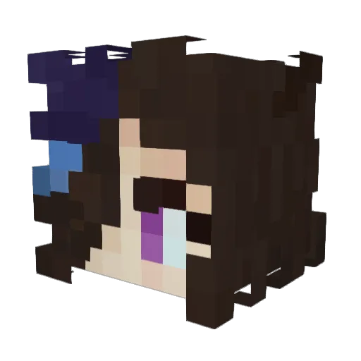 Ice_Shower Minecraft avatar head, 3D render