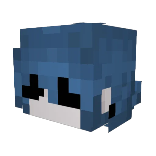 Ice_Twaizy Minecraft avatar head, 3D render