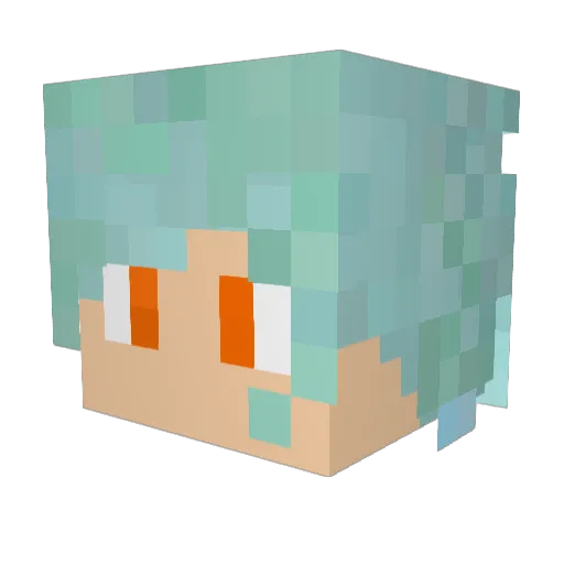 Ice_Willyrun Minecraft avatar head, 3D render