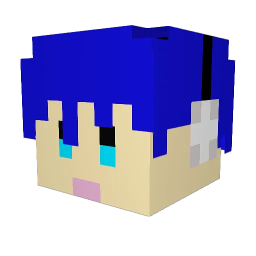 Ice__Frost Minecraft avatar head, 3D render