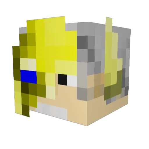 Ice__Lemonade Minecraft avatar head, 3D render