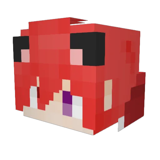 Ice_coldx Minecraft avatar head, 3D render