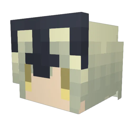 Ice_fall Minecraft avatar head, 3D render