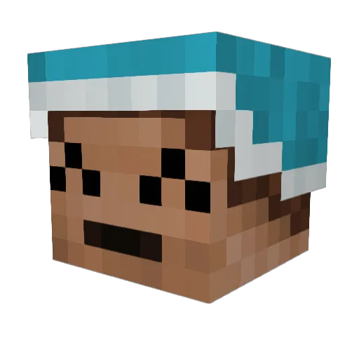 Ice_moon15 Minecraft avatar head, 3D render