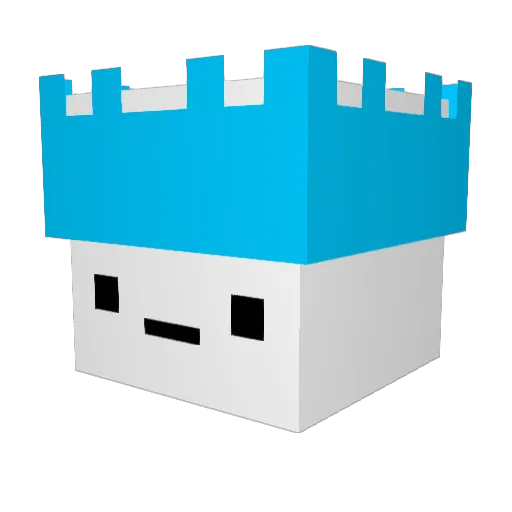 Iceables Minecraft avatar head, 3D render