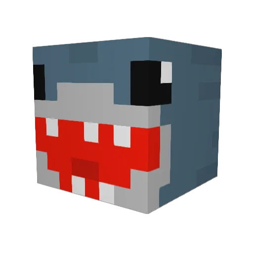 Iceamus Minecraft avatar head, 3D render
