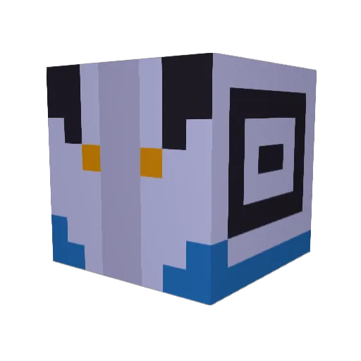 IcebatTheSupreme Minecraft avatar head, 3D render