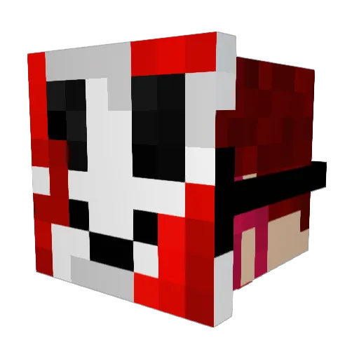 IcebergMelt Minecraft avatar head, 3D render