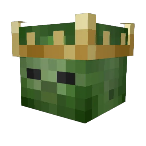 Icebk Minecraft avatar head, 3D render